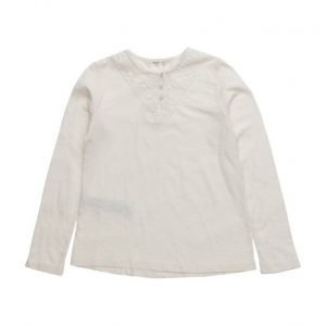 Mango Kids Lace Cotton T-Shirt