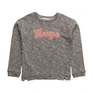 Mango Kids Logo Cotton Sweatshirt