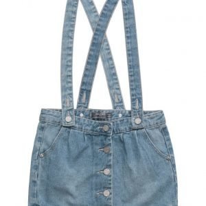 Mango Kids Medium Denim Pinafore Dress