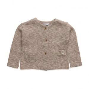 Mango Kids Metallic Cotton-Blend Cardigan