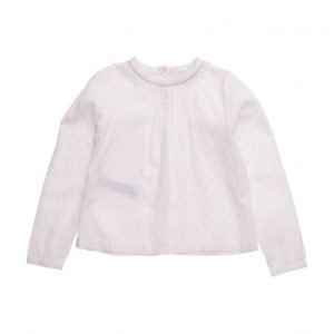 Mango Kids Metallic Details Plumeti Blouse