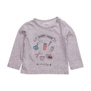 Mango Kids Print Flecked T-Shirt