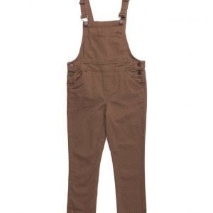 Mango Kids Printed Cotton Dungarees