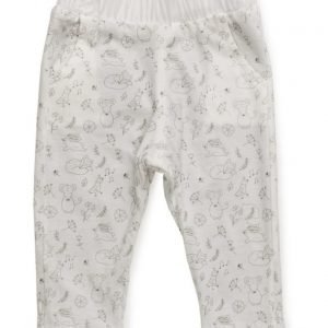 Mango Kids Printed Cotton Trousers