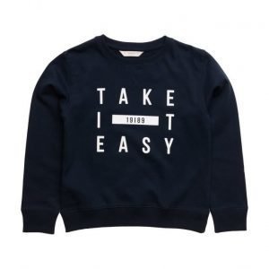 Mango Kids Printed Plush Cotton Sweatshirt