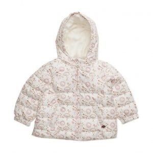 Mango Kids Printed Quilted Coat