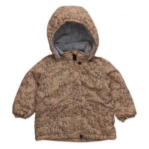 Mango Kids Printed Quilted Coat