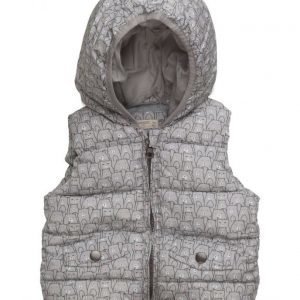 Mango Kids Printed Quilted Gilet