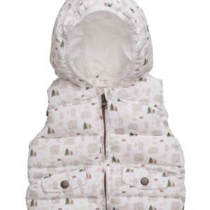 Mango Kids Printed Quilted Gilet