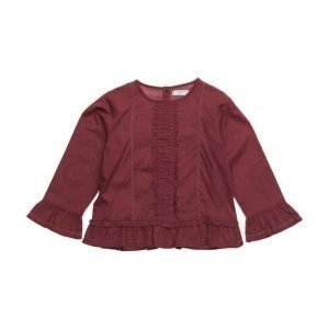 Mango Kids Ruffled Cotton Shirt