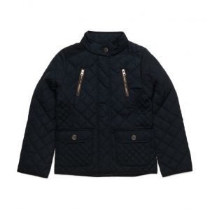 Mango Kids Side-Zip Quilted Coat