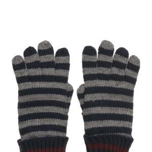 Mango Kids Striped Knit Gloves