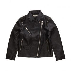 Mango Kids Studded Biker Jacket