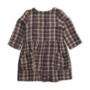 Mango Kids Two-Pocket Check Dress