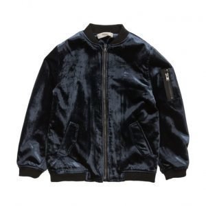 Mango Kids Velvet Bomber Jacket