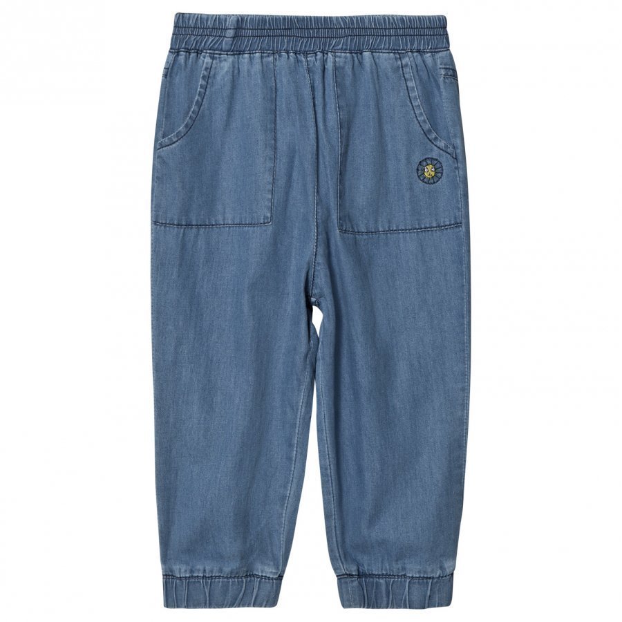 Margherita Kids Chambray Denim Track Pants Verryttelyhousut