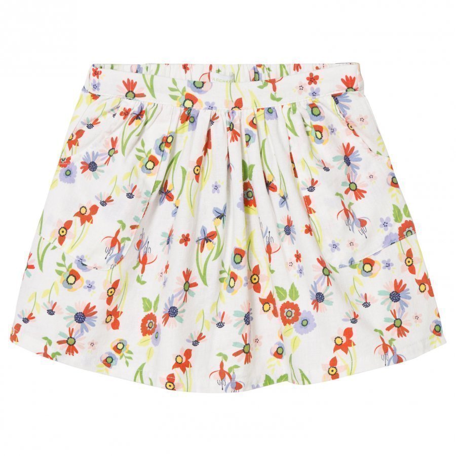 Margherita Kids Multi Floral Print Skirt Lyhyt Hame