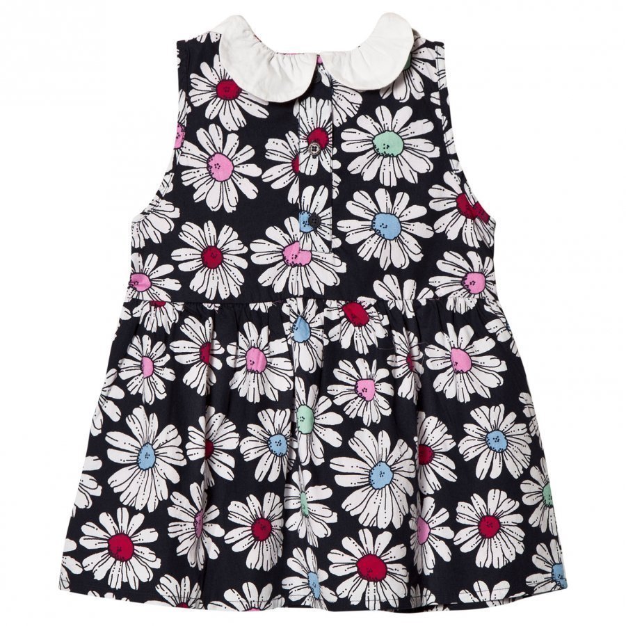 Margherita Kids Multi Floral Printed Daisy Collar Dress Mekko