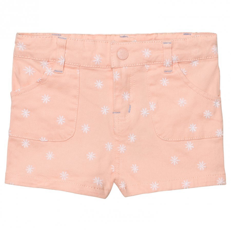 Margherita Kids Pink And White Spot Twill Shorts Juhlashortsit