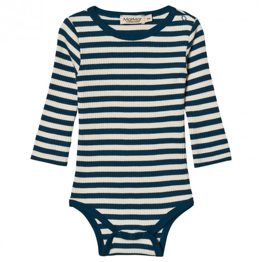 Marmar Copenhagen Plain Baby Body Blue Abyss Stripe Body