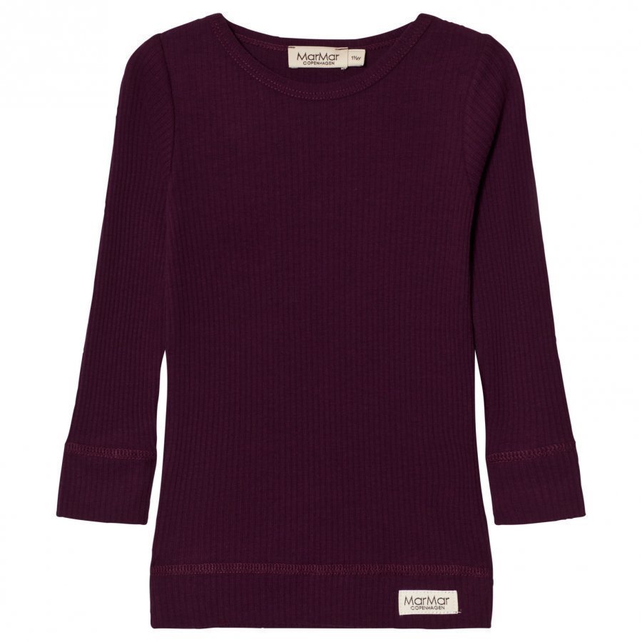 Marmar Copenhagen Plain Tee Purple Night Pitkähihainen T-Paita