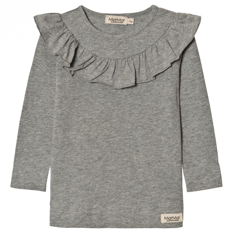 Marmar Copenhagen Tessie Tee Grey Melange Pitkähihainen T-Paita