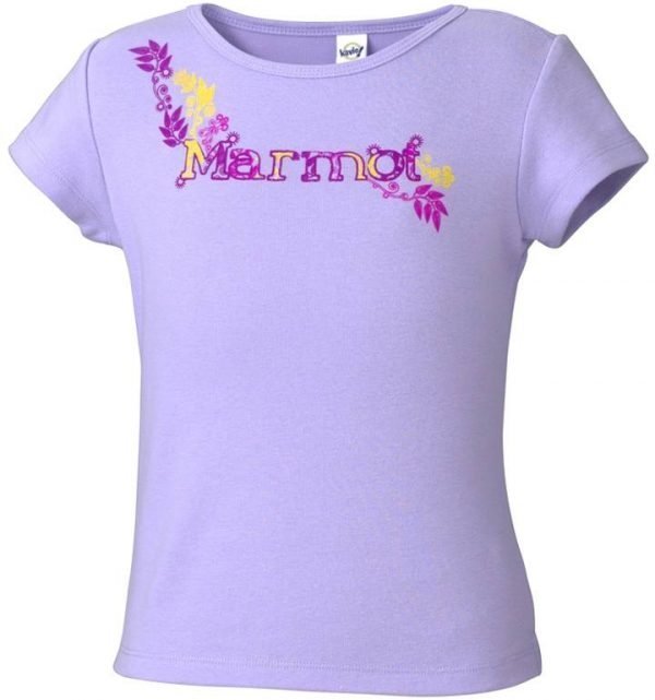 Marmot Girl's Whimsy Tee Shirt Paita Lila