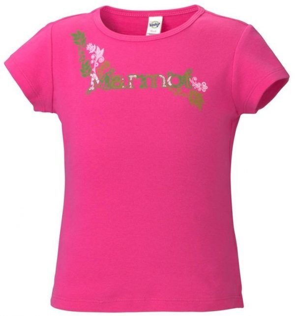 Marmot Girl's Whimsy Tee Shirt Paita Pinkki