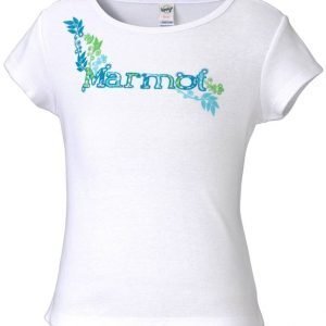 Marmot Girl's Whimsy Tee Shirt Paita Valkoinen