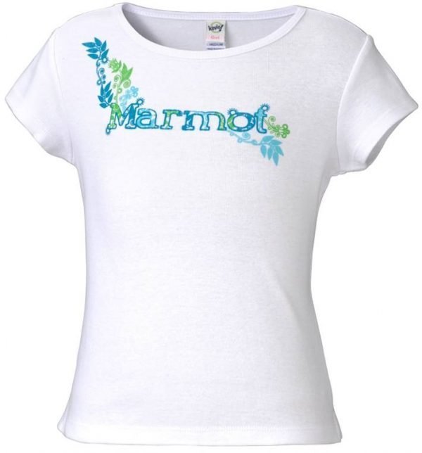 Marmot Girl's Whimsy Tee Shirt Paita Valkoinen