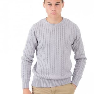 Marqy Classic Cable Knit Neule Harmaa