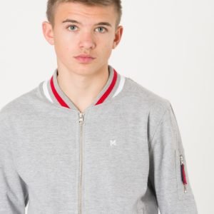 Marqy Logan Zip Jacket Neule Harmaa