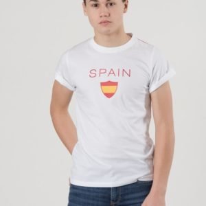 Marqy Spain Ss Tee T-Paita Valkoinen