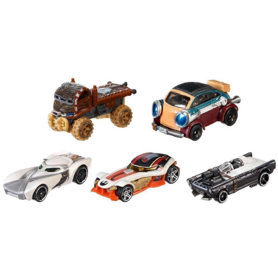 Mattel Hot Wheels Star Wars Heroes Of The Resistance 5 Pack