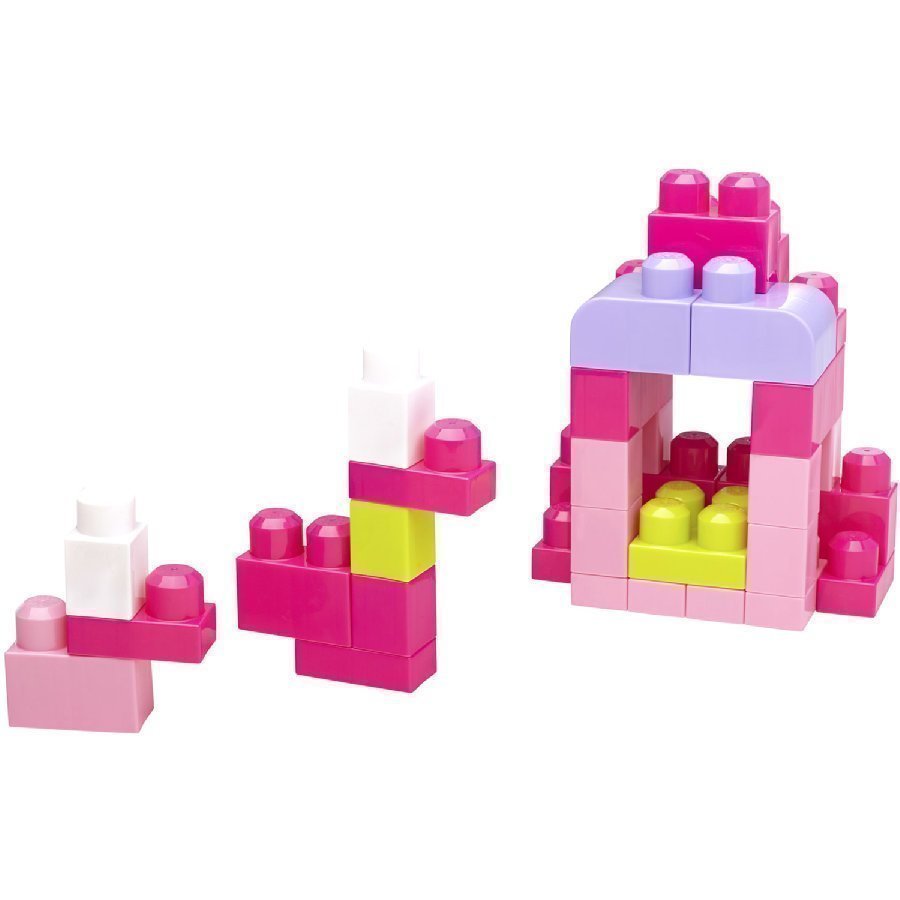 Mattel Mega Bloks First Builders Rakennuspalikat 60 Kpl Pinkki Dch54