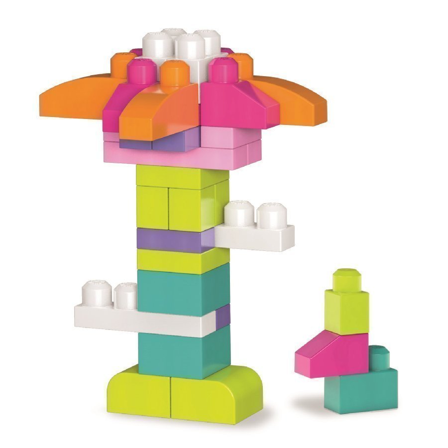 Mattel Mega Bloks First Builders Rakennuspalikat 80 Kpl Pinkki Dch62