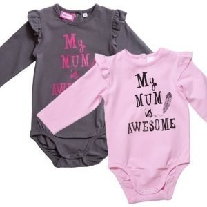 Max Collection Body 2 kpl Grey/Pink