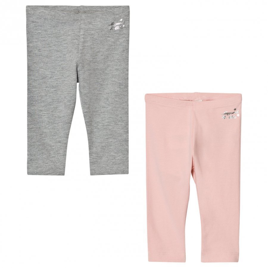 Mayoral 2 Pack Of Pink And Grey Leggings Legginsit