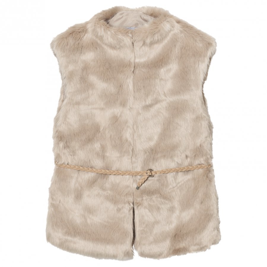 Mayoral Beige Faux Fur Gilet Toppaliivi