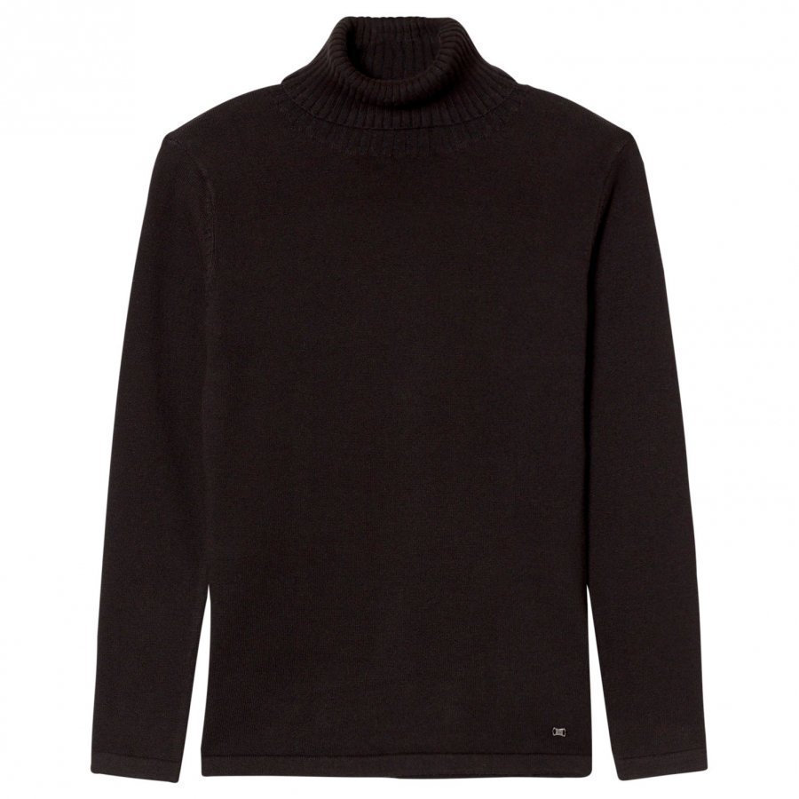 Mayoral Black Knit Turtleneck Top T-Paita