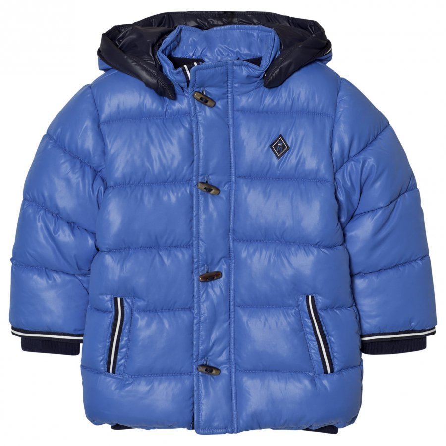 Mayoral Blue Hooded Puffer Coat Toppatakki