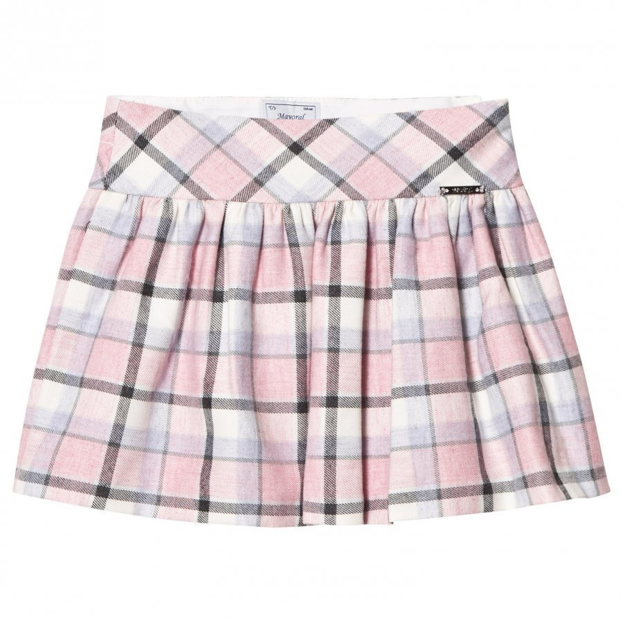 Mayoral Bubblegum Checkered Skirt Lyhyt Hame