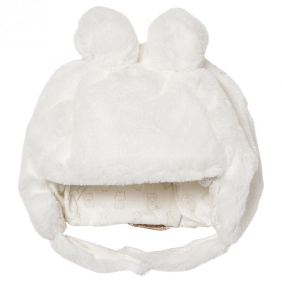 Mayoral Cream Faux Fur Teddy Hat Korvalapullinen Päähine