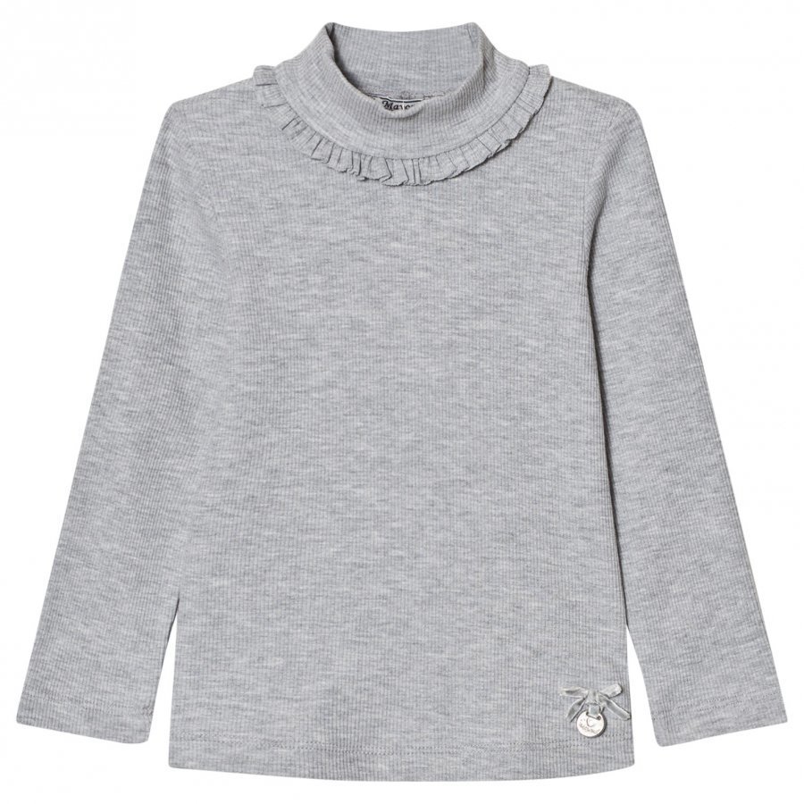 Mayoral Grey Ribbed Mock Turtleneck T-Paita