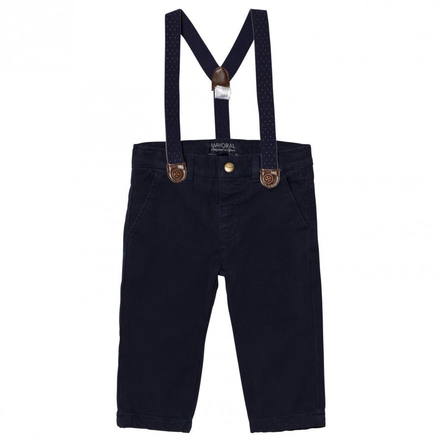 Mayoral Navy Chinos With Braces Chinos Housut