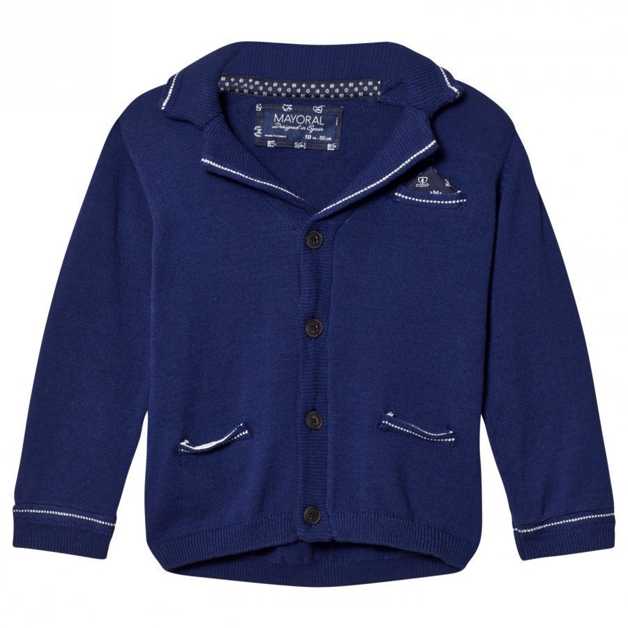 Mayoral Navy Knit Blazer Cardigan Neuletakki