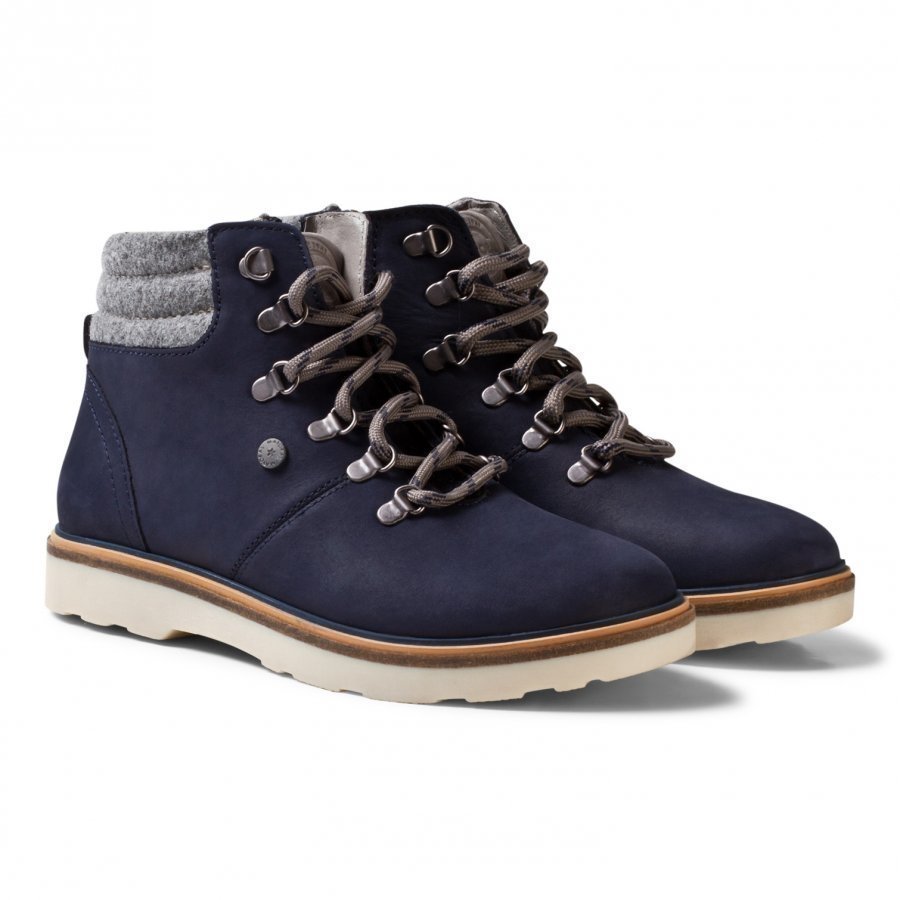 Mayoral Navy Lace Up Leather Boots Nilkkurit