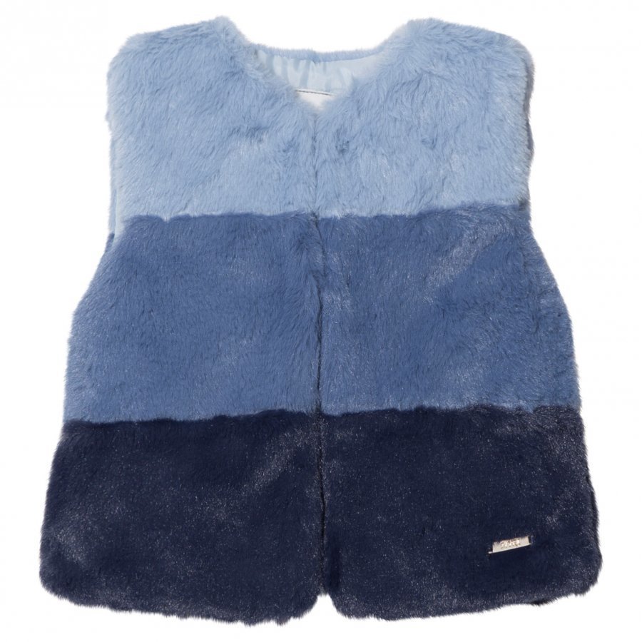 Mayoral Navy Ombre Faux Fur Gilet Toppaliivi