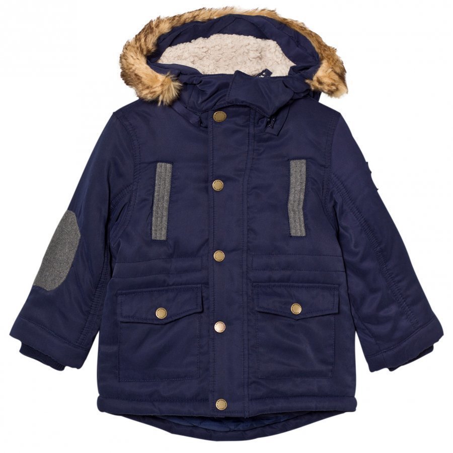 Mayoral Navy Padded Hooded Parka Parkatakki