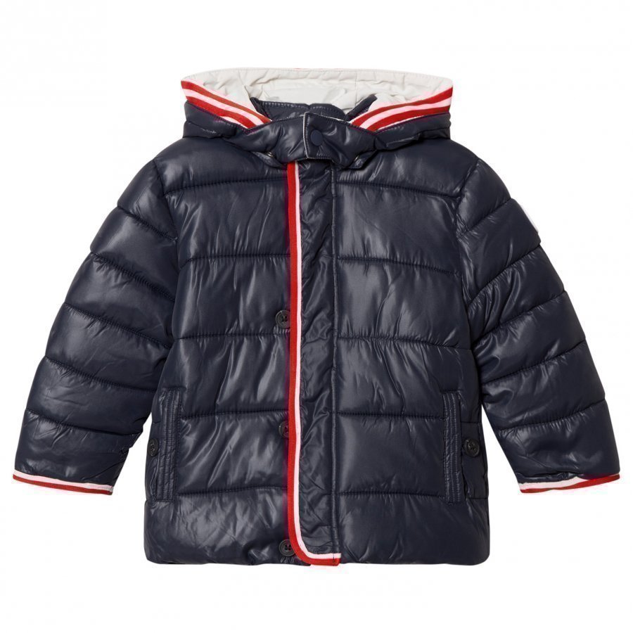 Mayoral Navy Puffer Coat With Detachable Hood Toppatakki